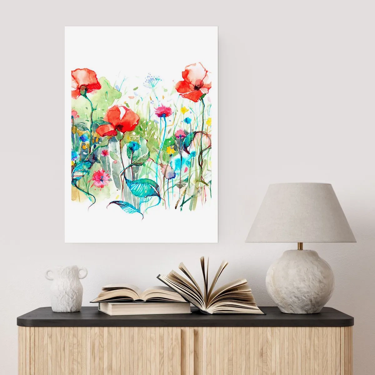 Póster - Un prado en flor en mayo - 40x50 cm