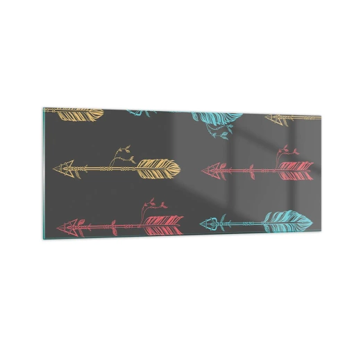 Cuadro sobre vidrio - Impresiones sobre Vidrio - Flechas - 100x40 cm