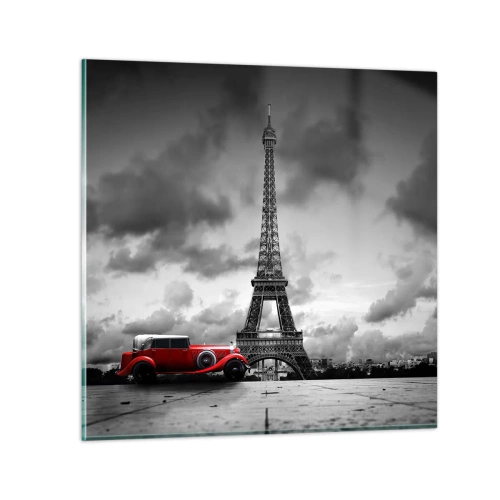 Cuadro sobre vidrio - Impresiones sobre Vidrio - No hace mucho tiempo, en París - 60x60 cm
