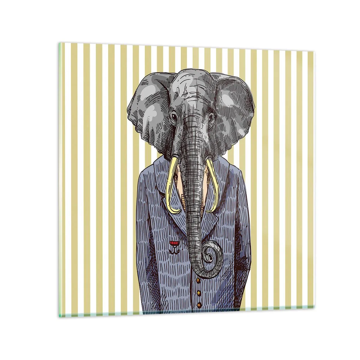 Cuadro sobre vidrio - Impresiones sobre Vidrio - Elegante por naturaleza - 30x30 cm