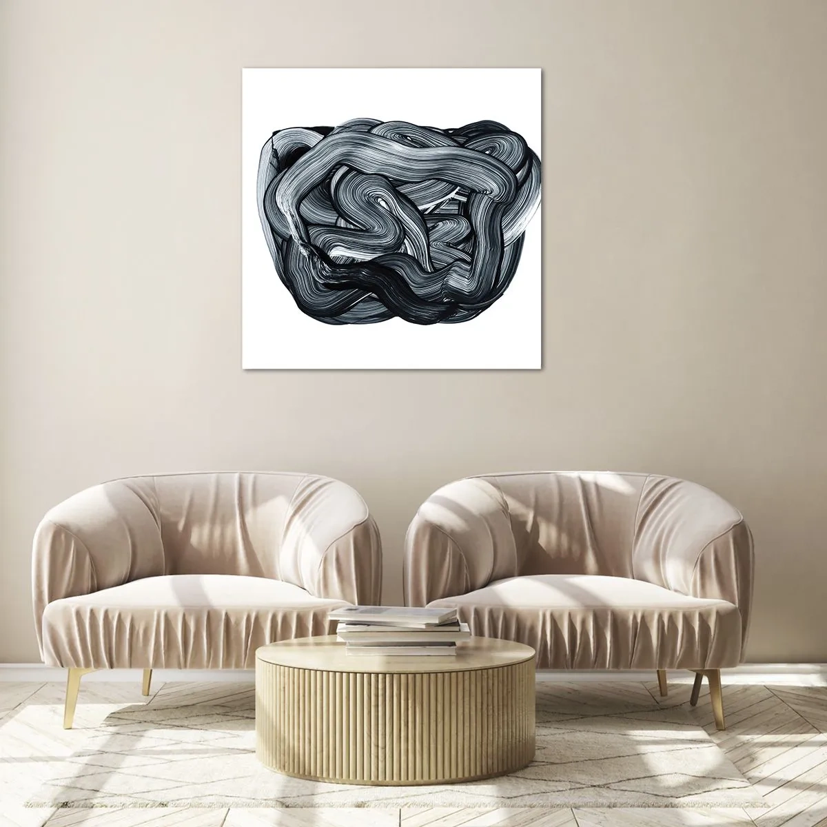 Cuadro sobre vidrio - Impresiones sobre Vidrio - No es tan sencillo - 70x70 cm