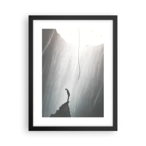 Póster en marco negro - Siempre hay una salida - 30x40 cm