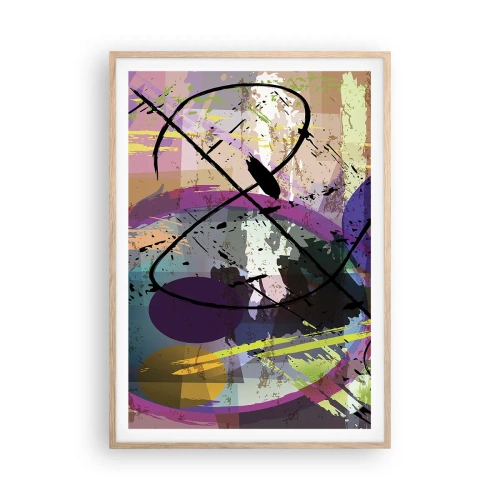 Póster en marco roble claro - Siempre hay más de un camino - 70x100 cm