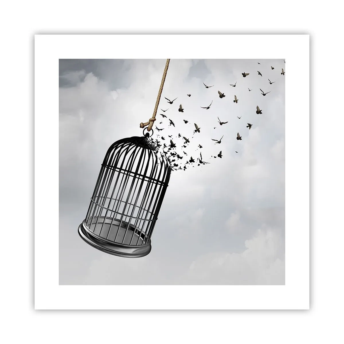 Póster - Fe... Esperanza... ¡Libertad! - 40x40 cm