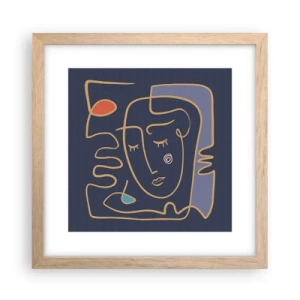 Póster en marco roble claro - En un maravilloso sueño - 30x30 cm