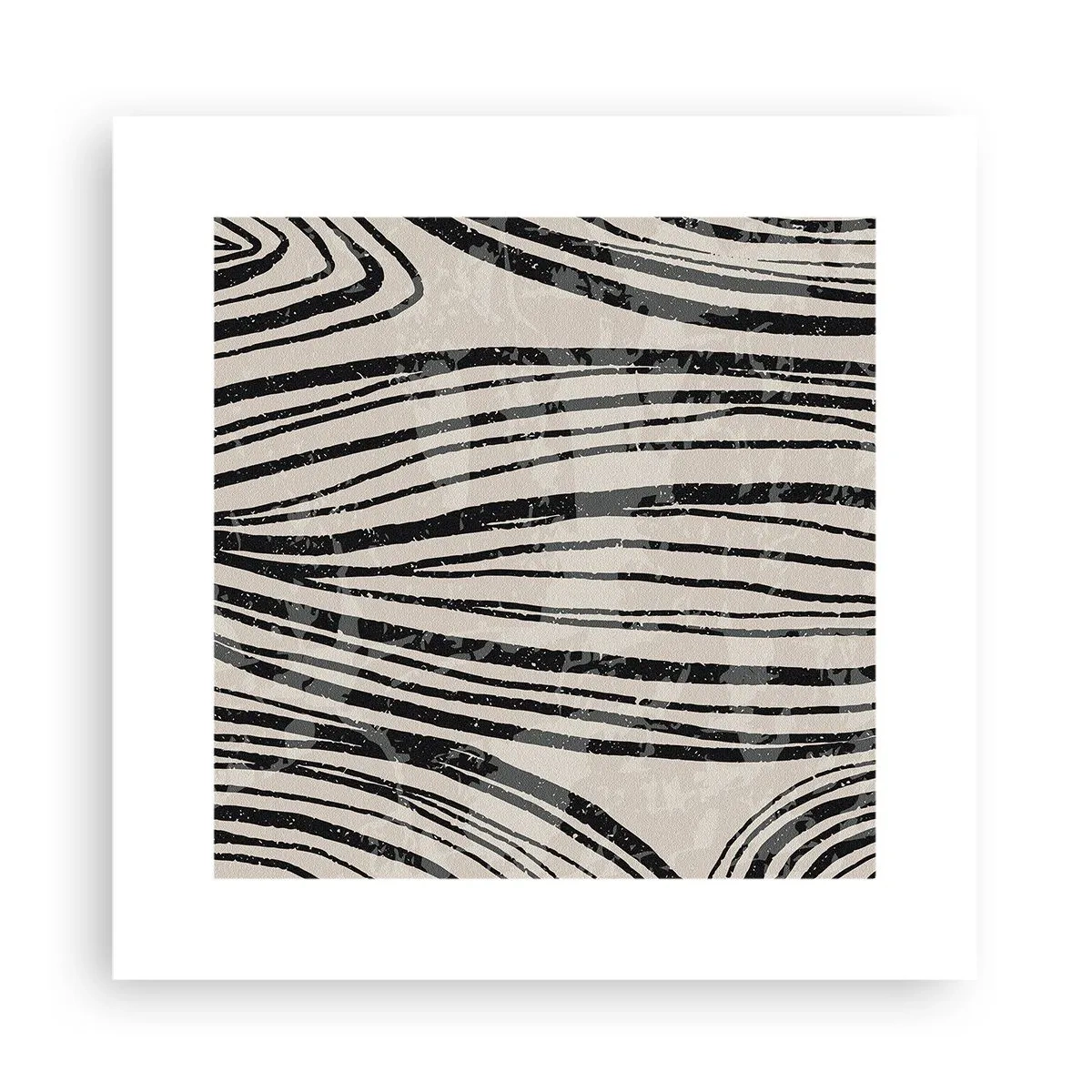 Póster - Salpicadura de líneas - 30x30 cm