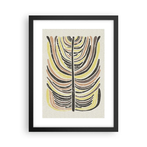 Póster en marco negro - Abstracción vibrante - 30x40 cm