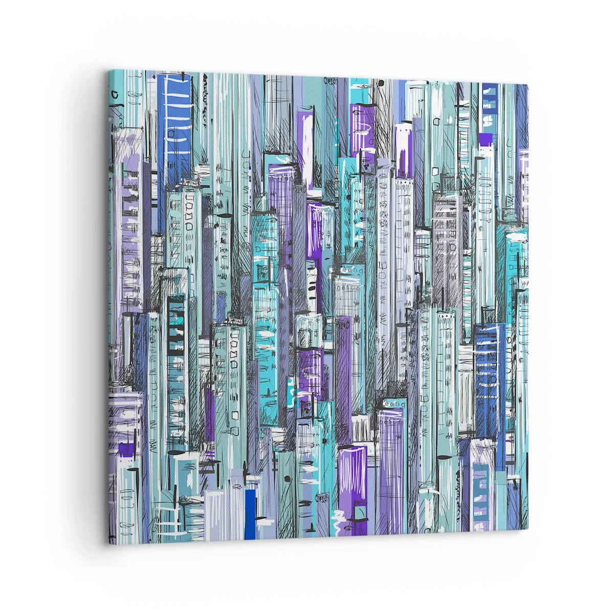 Cuadro sobre lienzo - Impresión de Imagen - Azul del cielo - 50x50 cm