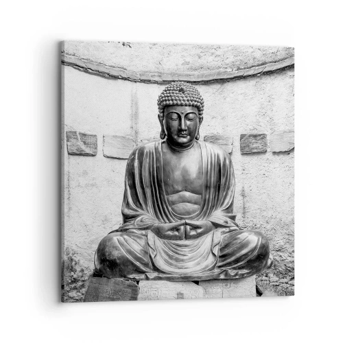 Cuadro sobre lienzo - Impresión de Imagen - En la fuente de la paz - 70x70 cm