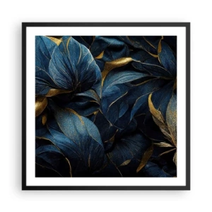 Póster en marco negro - Forradas de oro - 60x60 cm