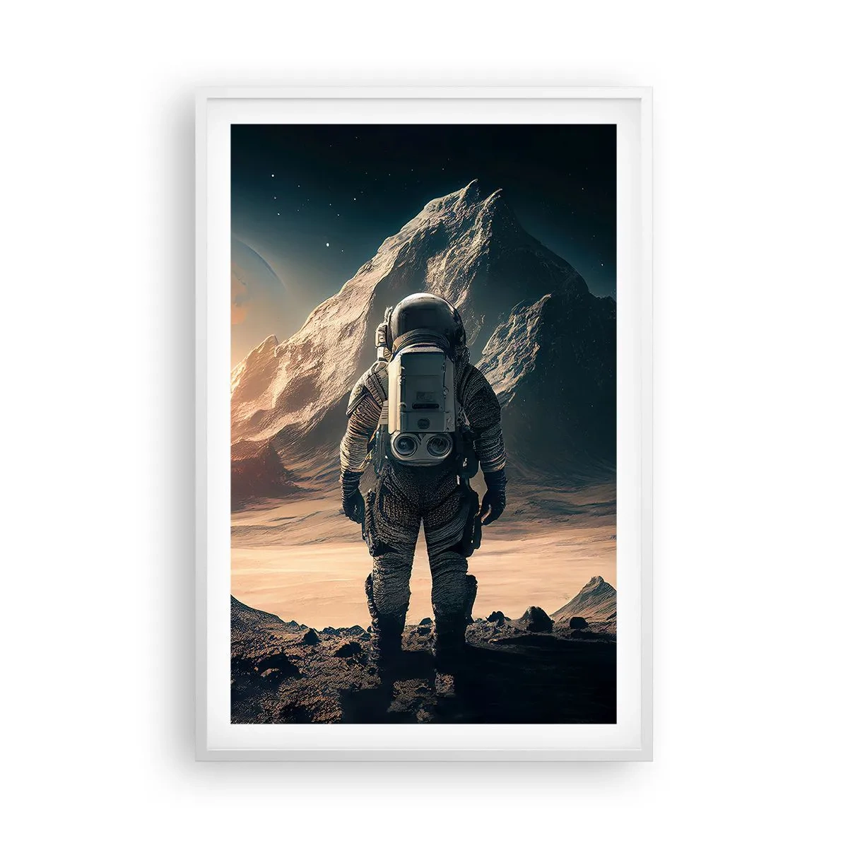 Póster en marco blanco - Un nuevo reto - 61x91 cm