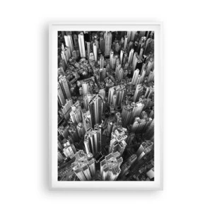 Póster en marco blanco - Cada vez más alto - 61x91 cm