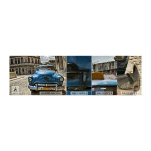 Muestra de fotomural autoadhesivo Deluxe Sticker - Lo Vintage es hermoso - Automotor, Auto, Taxi - 100x30 cm