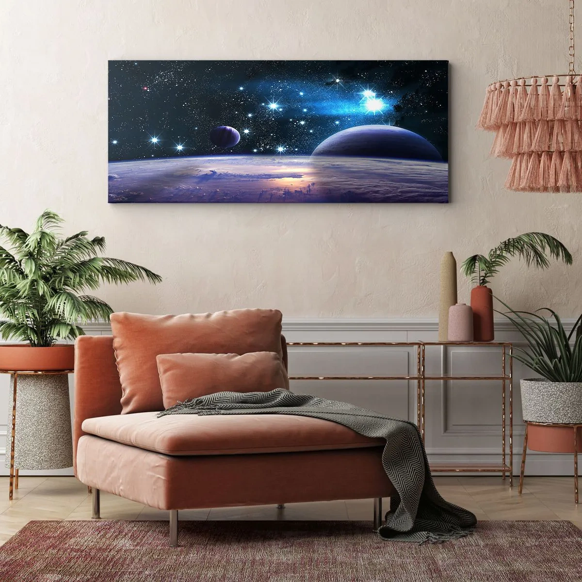 Cuadro sobre lienzo - Impresión de Imagen - ¿Sigues solo? - 90x30 cm
