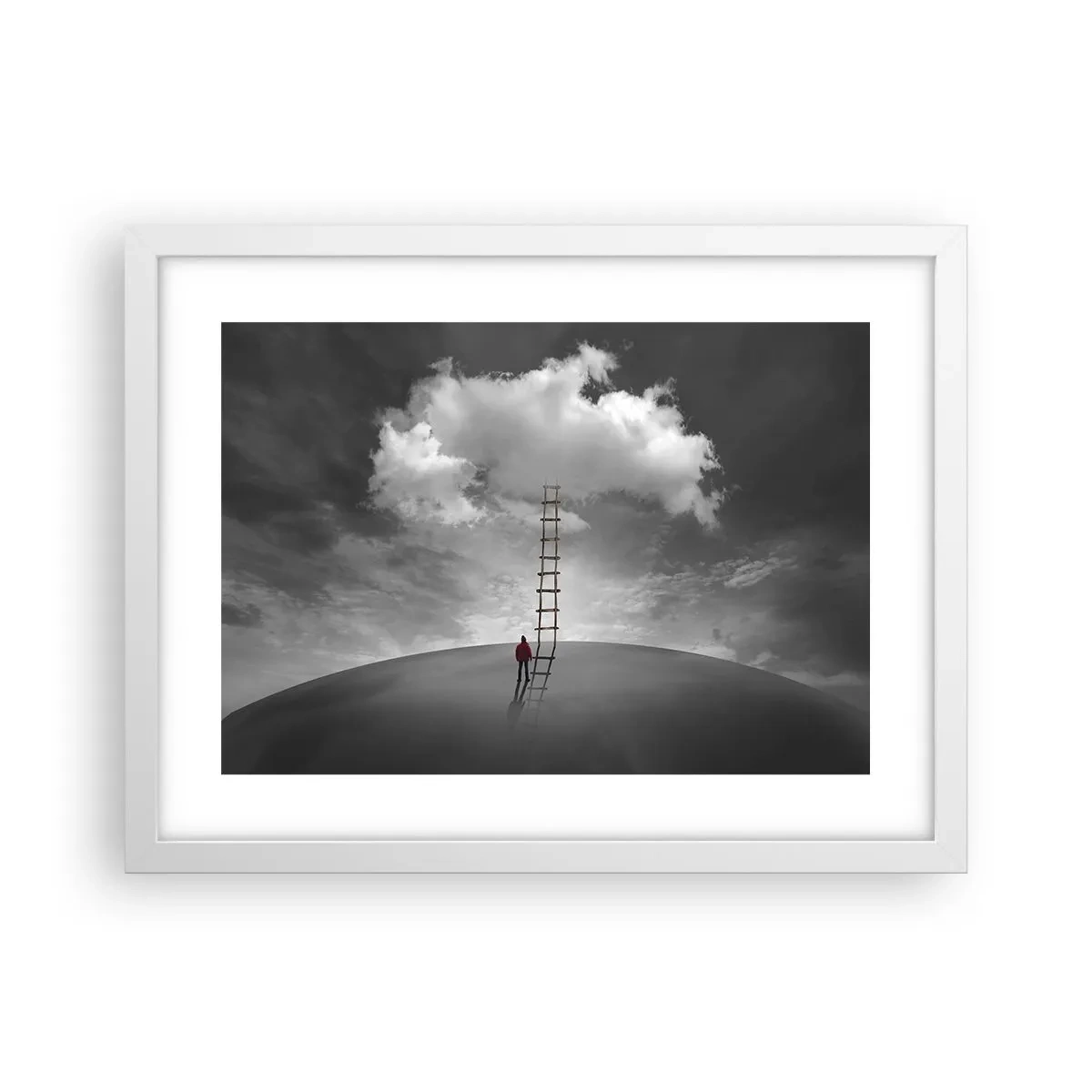 Póster en marco blanco - Todo es posible - 40x30 cm