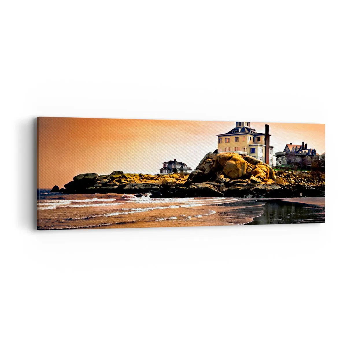 Cuadro sobre lienzo - Impresión de Imagen - La elegancia de la costa oeste - 90x30 cm