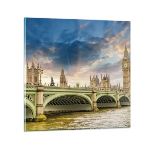 Cuadro sobre vidrio - Impresiones sobre Vidrio - El tiempo se detuvo en el Imperio - 40x40 cm