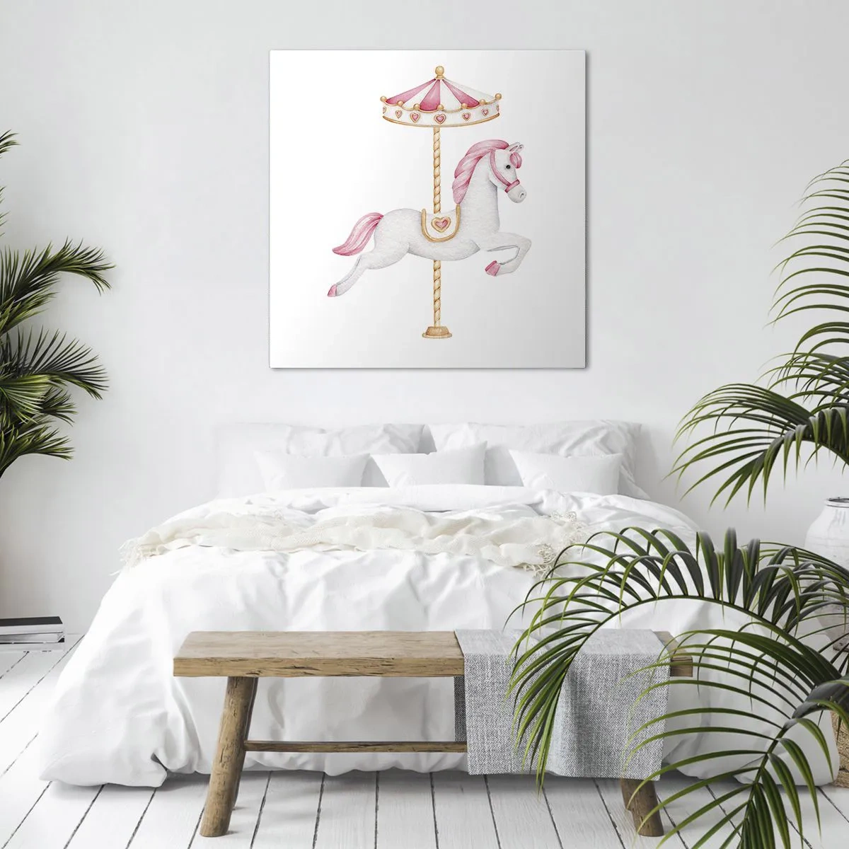 Cuadro sobre lienzo - Impresión de Imagen - Partió al galope - 50x50 cm