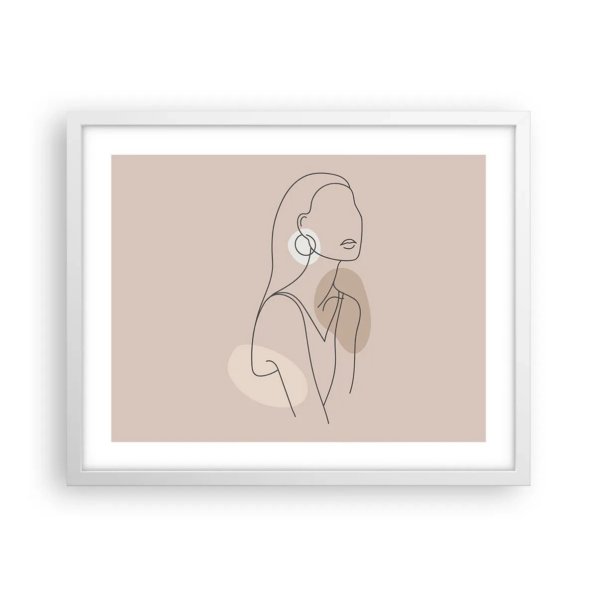 Póster en marco blanco - Un icono de la inocencia - 50x40 cm