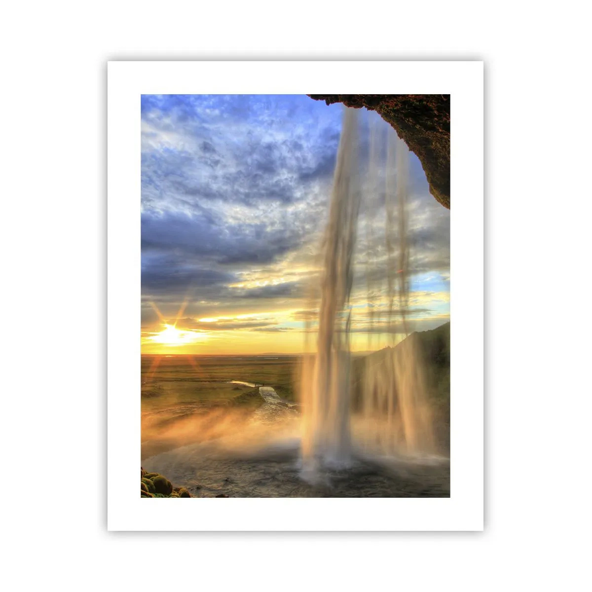 Póster - El mundo tras el velo de las gotas - 40x50 cm