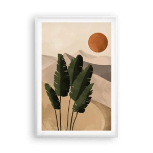 Póster en marco blanco - El triunfo de la vida - 61x91 cm