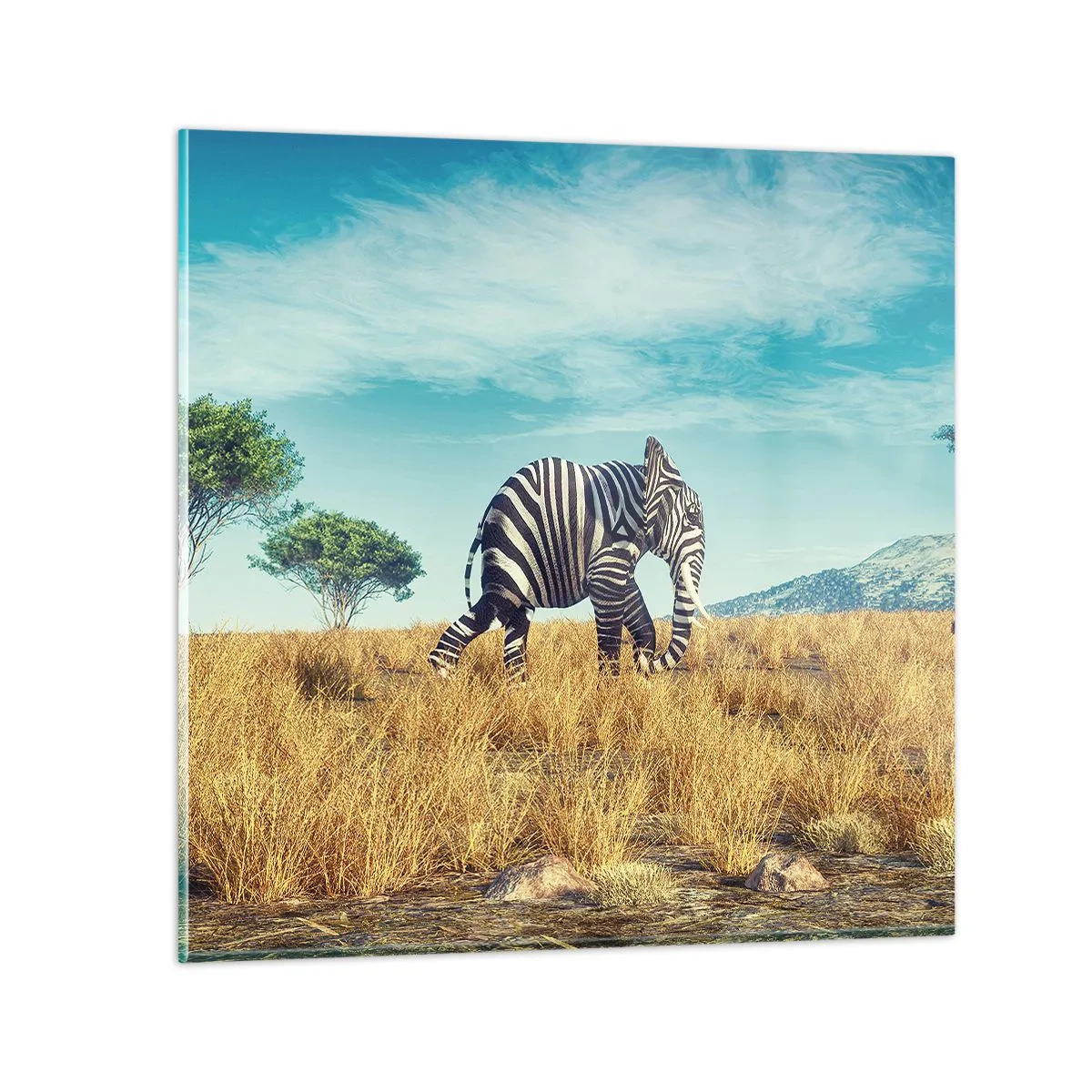 Cuadro sobre vidrio - Impresiones sobre Vidrio - El gris ya no está de moda - 30x30 cm