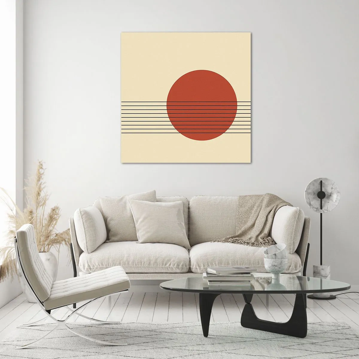 Cuadro sobre vidrio - Impresiones sobre Vidrio - Cruzando el círculo - 60x60 cm