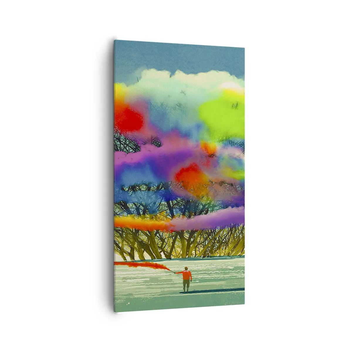 Cuadro sobre lienzo - Impresión de Imagen - Dale vida a este mundo - 65x120 cm