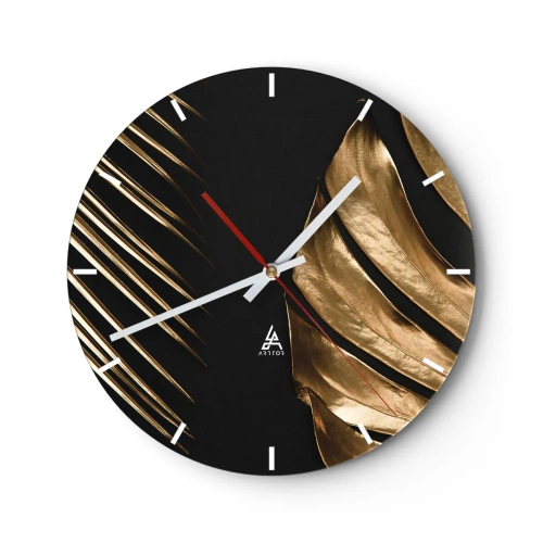 Reloj de pared - Reloj de vidrio - Una mujer con adornos orientales sosteniendo un instrumento tradicional. - 30x30cm - Diferente, e igualmente valioso - Decoración de pared moderna para salón, cocina y dormitorio ARTTOR