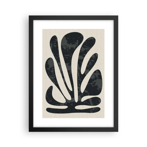 Póster en marco negro - Abstracción con varios extremos - 30x40 cm