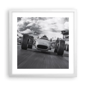 Póster en marco blanco - ¡Hay poder! - 40x40 cm