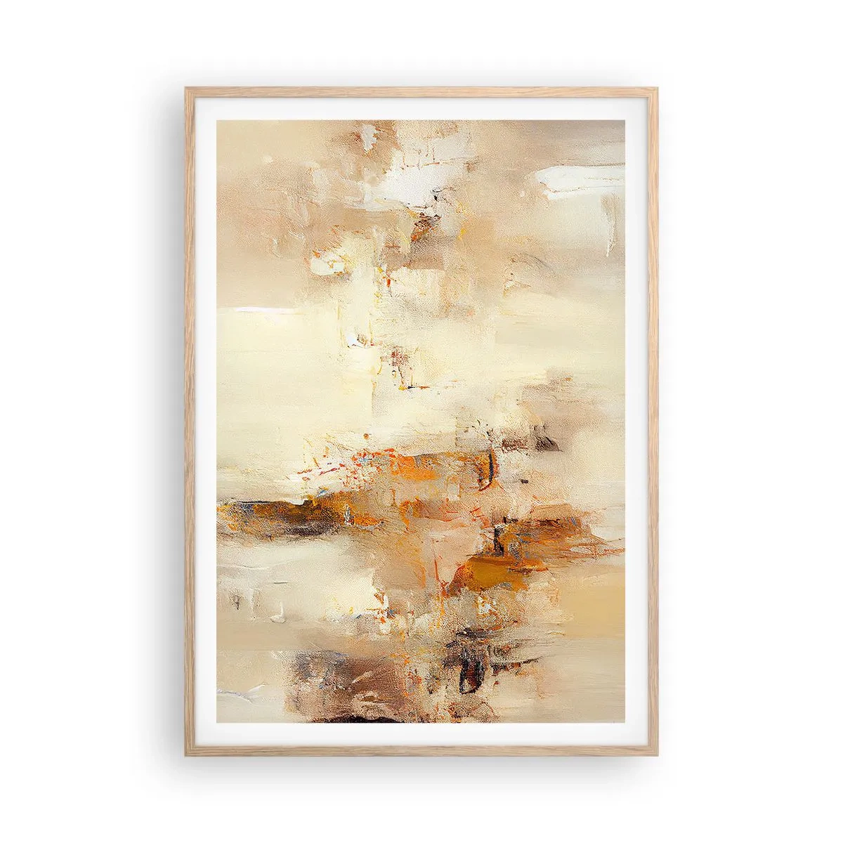 Póster en marco roble claro - El alma del ámbar - 70x100 cm