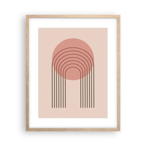 Póster en marco roble claro - Atracción irresistible - 40x50 cm