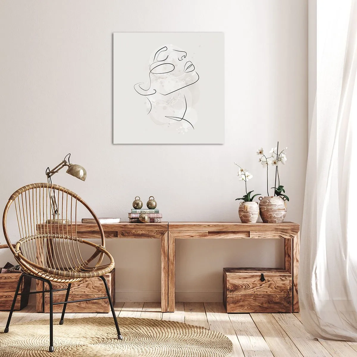 Cuadro sobre lienzo - Impresión de Imagen - Contorno de un sueño - 50x50 cm