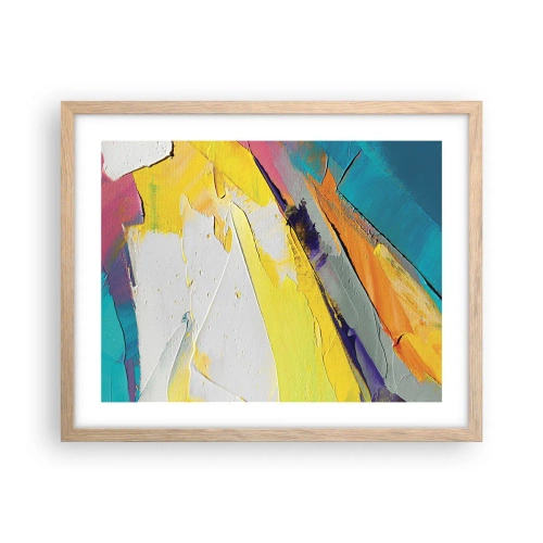 Póster en marco roble claro - Anatomía de la luz - 50x40 cm