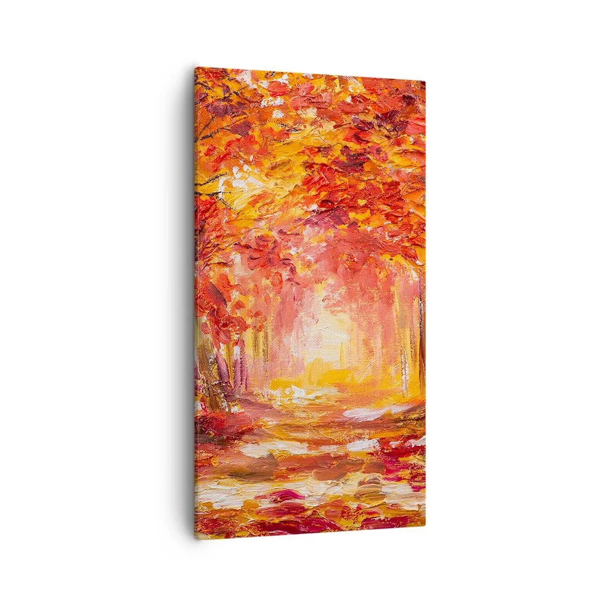 Cuadro sobre lienzo - Impresión de Imagen - Bosque de cobre - 55x100 cm