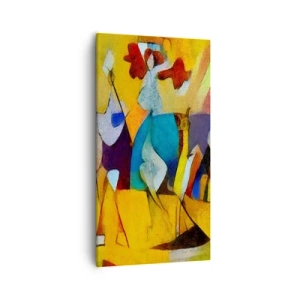 Cuadro sobre lienzo - Impresión de Imagen - Sol - vida - alegría - 55x100 cm