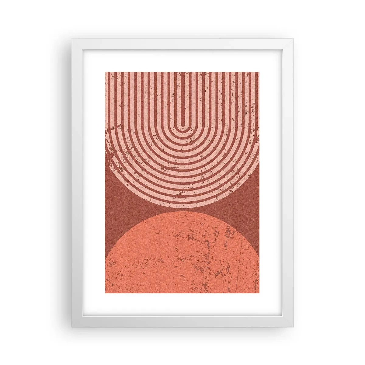 Póster en marco blanco - Estrecha relación - 30x40 cm