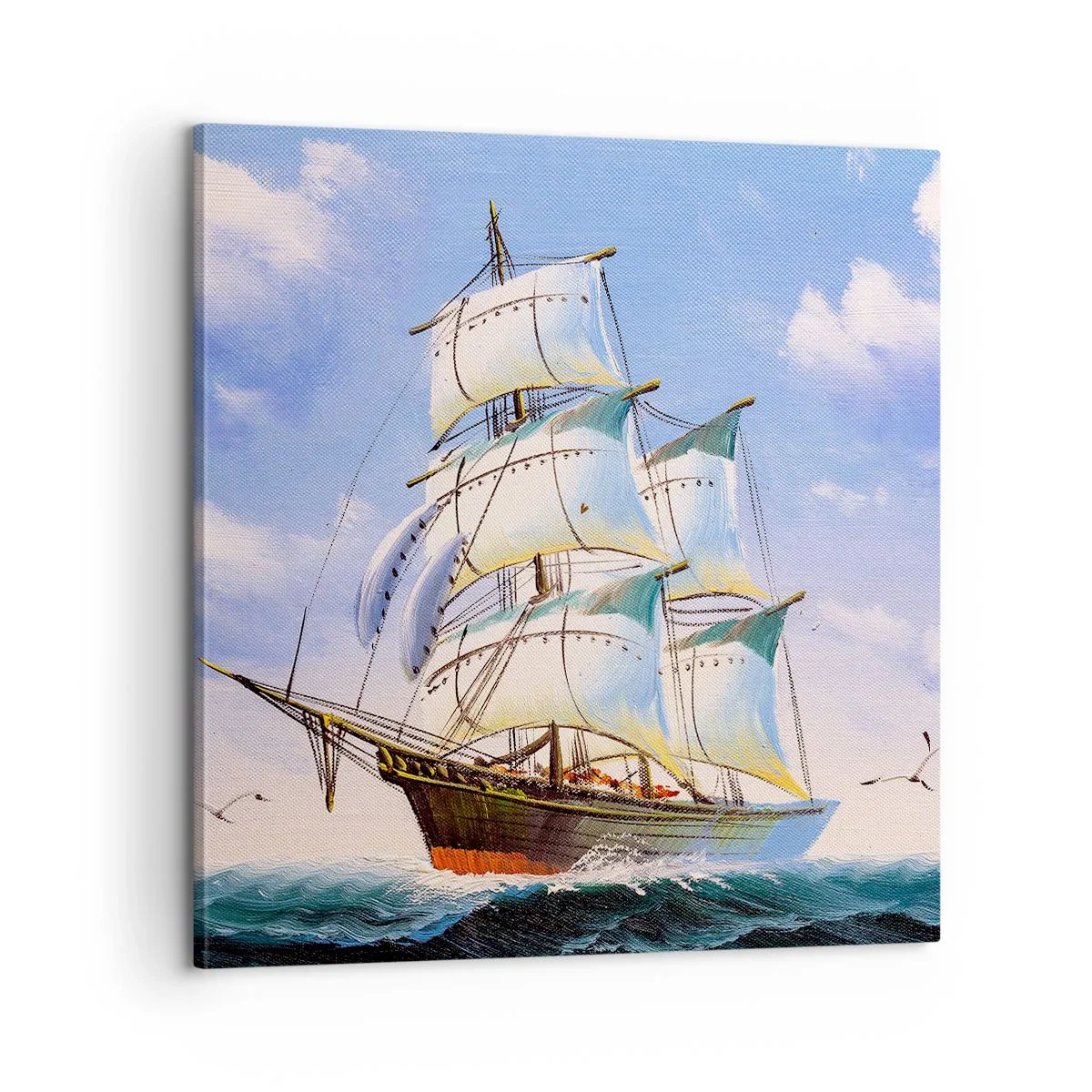 Cuadro sobre lienzo - Impresión de Imagen - Orgulloso con el viento - 60x60 cm