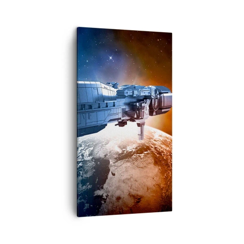 Cuadro sobre lienzo - Impresión de Imagen - Un observador atento - 45x80 cm