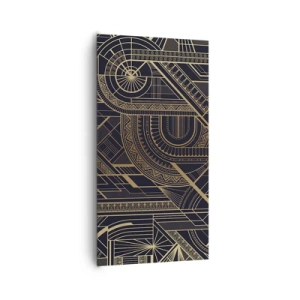 Cuadro sobre lienzo - Impresión de Imagen - Conceptos, ideas, planes - 65x120 cm