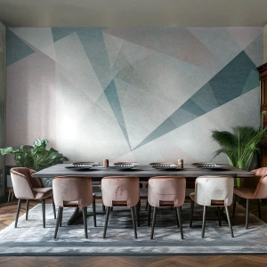 Fotomural Premium Canvas - Tranquilo pero dinámico - Abstracción, Pedazo, Patrón moderno - 200x140 cm