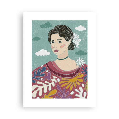 Póster - Con melancolía en la mirada - 30x40 cm