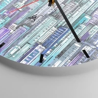 Esfera sin numeración, con rayas