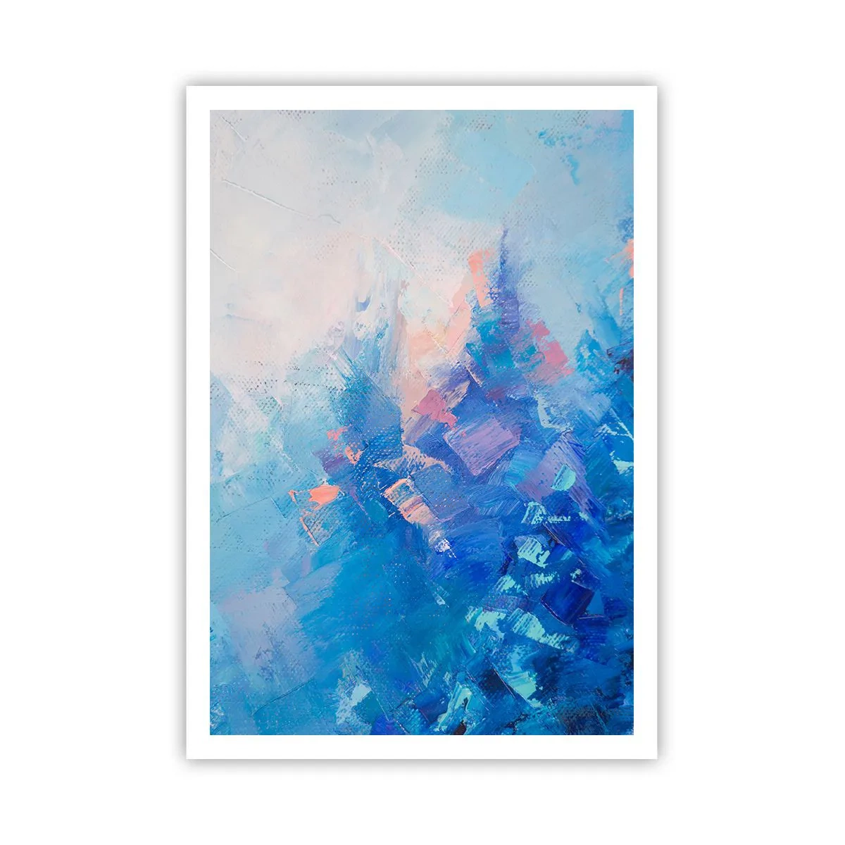 Póster - Abstracción invernal - 70x100 cm