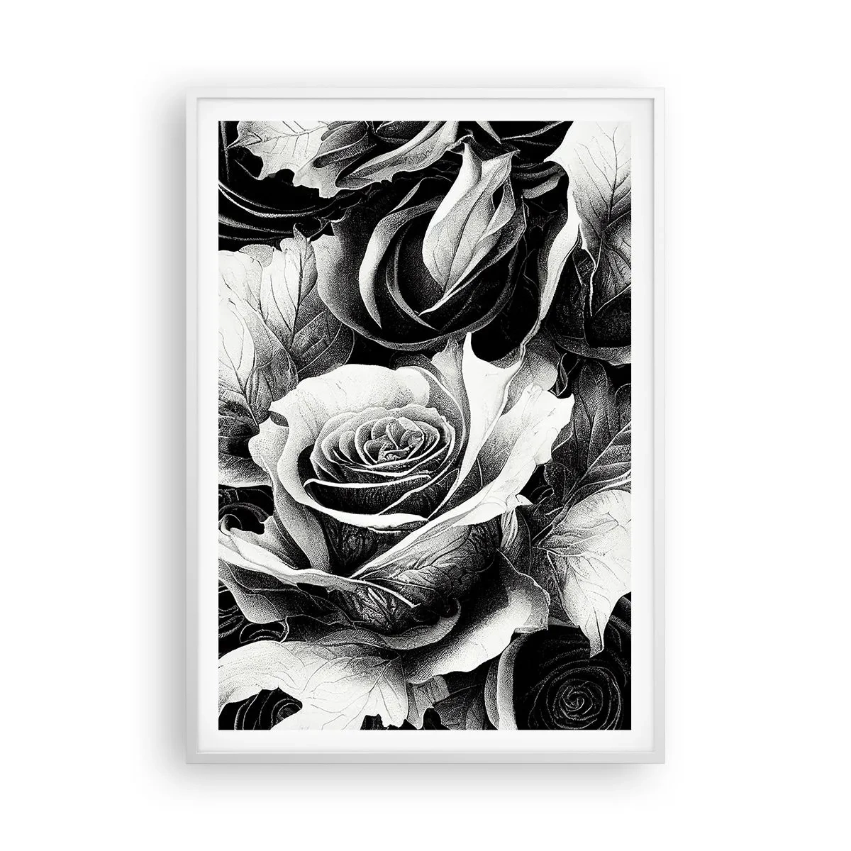 Póster en marco blanco - Siempre como una reina - 70x100 cm