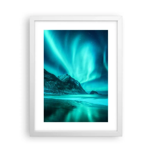 Póster en marco blanco - Maravillas del norte - 30x40 cm