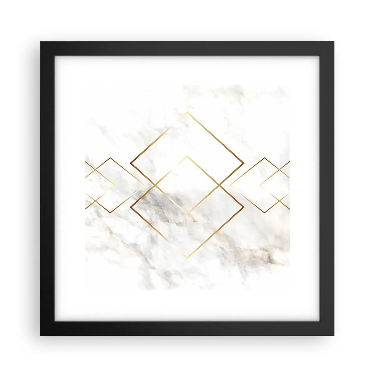 Póster en marco negro - Una vista al infinito - 30x30 cm