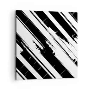 Cuadro sobre lienzo - Impresión de Imagen - Composición intensa y dinámica - 60x60 cm