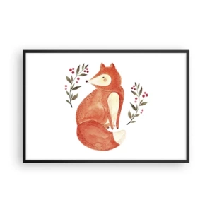 Póster en marco negro - Pequeño pelirrojo - 91x61 cm